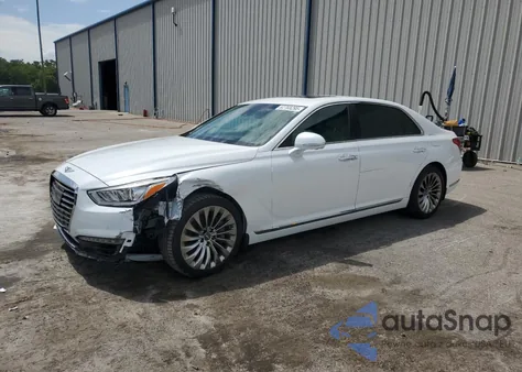 2017 Genesis G90 Premium z USA, uszkodzony, nr VIN KMHG34JA3HU032378